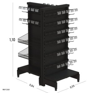 CHECK STAND AMAPA 0,55 X 1,10 X 0,84 (PRETO)