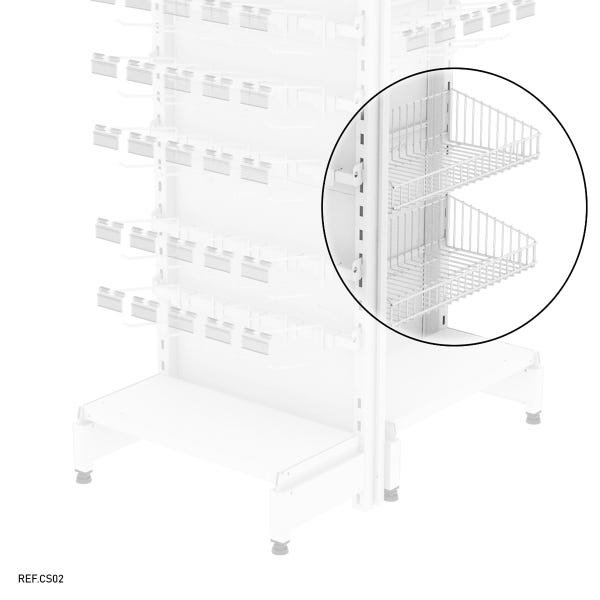 CHECK STAND AMAPA 0,55 X 1,10 X 0,84 (BRANCO) - 3