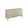 Buffet Aparador Flip1,60 4 Portas Sala - 3 Cores:off White-cinamomo - 2