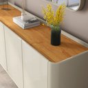 Ver imagem 4 de Buffet Aparador Flip1,60 4 Portas Sala - 3 Cores:off White-cinamomo