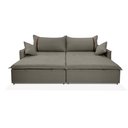 Ver imagem 2 de Sofá Valence Slim sem Caixa Premium 1,60m Softgel 33 Linho Cinza
