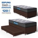 Ver imagem 5 de Cama Box + Colchão Espuma D60 Double Face Comfort Force Probel com Auxiliar Solteiro 88cm