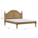 Ver imagem 3 de Cama de Casal Queen 214cm X 170cm com Pés Torneados Ouro Freijó Madeira Pinus - Finestra