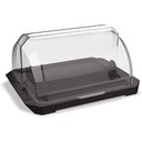 Ver imagem 1 de Porta Pão Acrílico Suporte Guarda Armazena Pães Com Tampa Retrátil Transparente UZ Utilidades Cesto 