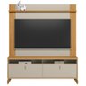 Rack para Sala com Painel para Tv 70 Pol 160cm Naomi L05 Tauari Off White Fosco - Lyam Decor - 1