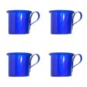 Ver imagem 1 de Kit 4 Canecas em alumínio estilo Moscow Mule Decor - Azul Royal