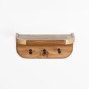 Ver imagem 1 de Porta Chaves Clavis Natural/preto
