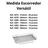 Escorredor de Louça Versátil Masutti Copat para Armário ou Bancada com Bandeja de Inox 304l 414mm - 3