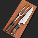 Ver mais imagens de Conjunto Churrasco Sg Inox 5mm com Caixa de Madeira:8'' (20cm)