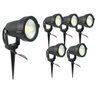 Kit 6 Espeto De Jardim Luminária Spot Luz Led De Alto Brilho 7w 110v/220v Cor: Branco Frio - 1