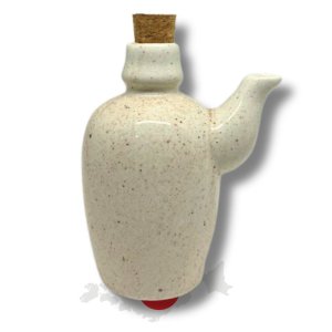 Jarra porta shoyu Japonesa Creme Porcelana Sushi Oriental Prattos