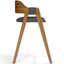 Ver imagem 6 de Banqueta Alta para Cozinha Sala de Jantar Bar Suran L02 Linho Cinza Escuro - Lyam Decor