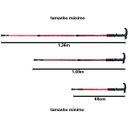 Ver imagem 2 de Bengala De Caminhada Leve Anti Impacto Altura Ajustável Campsor:Vermelha