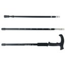 Ver imagem 7 de Kit 2 Bengala De Caminhada Leve Anti Impacto Com Altura Ajustável Campsor Cor: Preto/Preto