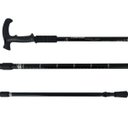 Ver imagem 6 de Kit 2 Bengala De Caminhada Leve Anti Impacto Com Altura Ajustável Campsor Cor: Preto/Preto