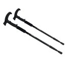 Ver imagem 1 de Kit 2 Bengala De Caminhada Leve Anti Impacto Com Altura Ajustável Campsor Cor: Preto/Preto