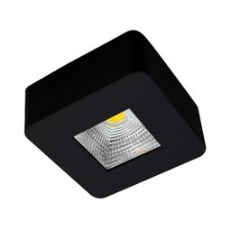 Spot Sobrepor Plafon Quadrado 3000K 5W Bivolt Preto - 1