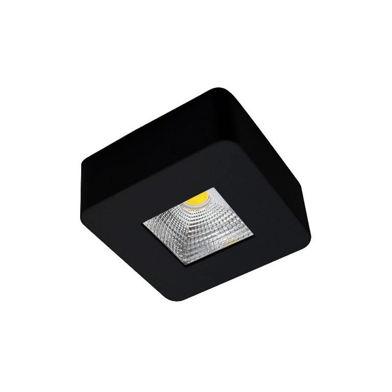 Spot Sobrepor Plafon Quadrado 3000K 5W Bivolt Preto