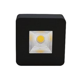 Spot Sobrepor Plafon Quadrado 3000K 5W Bivolt Preto - 3
