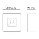 Ver imagem 4 de Spot Sobrepor Plafon Quadrado 3000K 5W Bivolt Preto