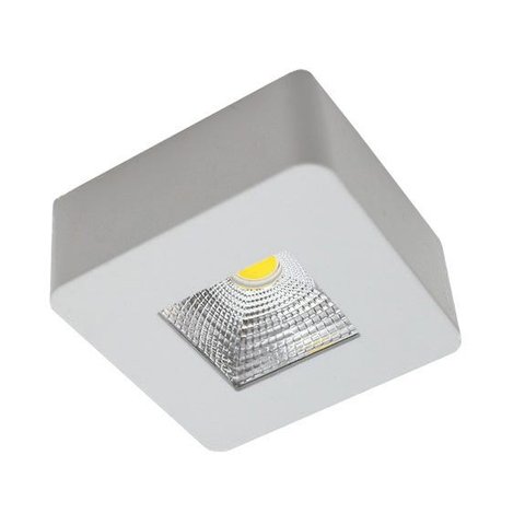 Spot Sobrepor Plafon Quadrado 3000k 5w Bivolt Branco