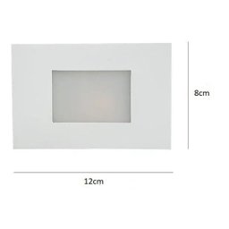 BALIZADOR EMBUTIR LUMINÁRIA LED 2W PAREDE ESCADA BIVOLT - 5
