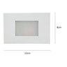 BALIZADOR EMBUTIR LUMINÁRIA LED 2W PAREDE ESCADA BIVOLT - 5