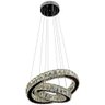 Lustre Pendente Cristal LED Aliança Duplo 3 Cores Bivolt - 2