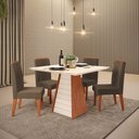 Ver imagem 2 de Conjunto Mesa Fler com 4 Cadeiras Lia DJ Móveis