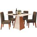 Ver imagem 1 de Conjunto Mesa Fler com 4 Cadeiras Lia DJ Móveis