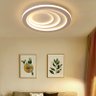 Iluminação led lustre para sala de estar quarto AC85-265V lustres modernos lustre redondo - white co - 4