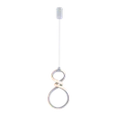 Ver imagem 1 de Pendente Ø26×15×9cm 16w 1120lm 3000k Bivolt Metal Branco+silicone Cabo: 2m