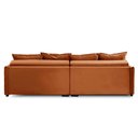 Ver imagem 7 de Sofá sem Caixa Retrátil Reclinável 2,10m Cairo Veludo Terracota Mirra Decor