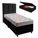 Ver imagem 1 de Kit Cama Box Bau + Cabeceira + Colchão Solteiro D20 - D20 - Inducol