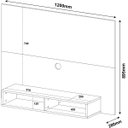 Ver imagem 7 de Painel para Tv 50 Flash com Nicho Cinamomo/off White