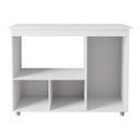 Ver imagem 3 de Balcão Multiuso Liza 114cm 2 Portas com Espaço para Microondas Cor:branco