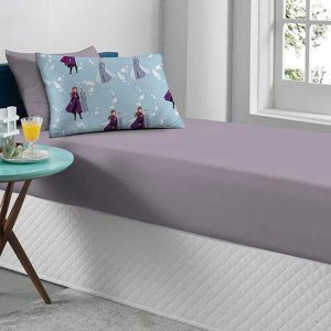 Jogo de Cama Portallar Solteiro Misto 2 Pçs Frozen Outono malbec