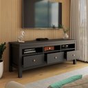Ver imagem 2 de Rack para Tv até 65 Polegadas Spazio 3 Gavetas Preto - Panorama Móveis