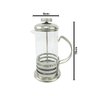 Cafeteira Francesa Com Prensa 350ml De Vidro e Aço Inox Café Chá Livon Listrada - 2