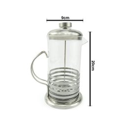 Cafeteira Prensa Francesa 600ml Vidro E Aço Inox Livon Listrada - 2