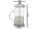 Ver imagem 2 de Cafeteira Prensa Francesa 600ml Vidro E Aço Inox Livon Listrada