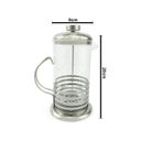Ver imagem 2 de Cafeteira Prensa Francesa 600ml Vidro E Aço Inox Livon Listrada