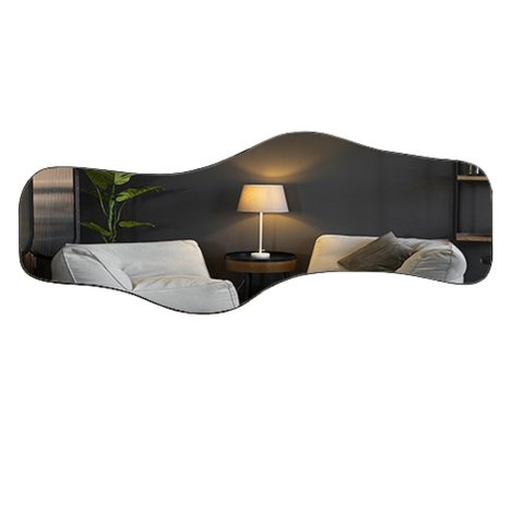 Espelheira Organico 170x70 E21 Couro Preto