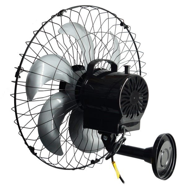 Kit 4 Ventiladores Parede 50cm 200W Industrial Turbo Turbão 6 Pás Bivolt 110V 220V Preto Vitalex - 4