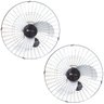 Kit 2 Ventiladores Parede 60cm 200W Industrial Turbo Turbão 3 Pás Bivolt 110V 220V Preto Vitalex - 1