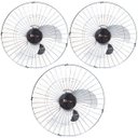 Ver imagem 1 de Kit 3 Ventiladores Parede 60cm 200W Industrial Turbo Turbão 3 Pás Bivolt 110V 220V Preto Vitalex
