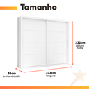 Ver imagem 4 de Guarda Roupas Casal Imperador Zanzini Branco