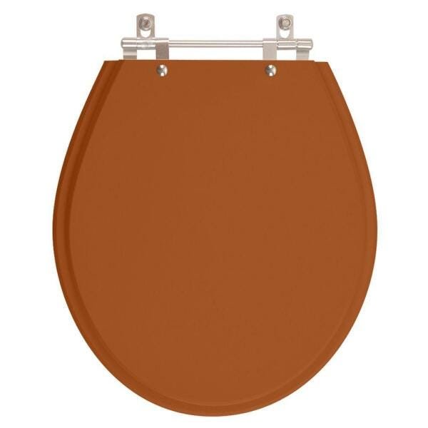 Assento Sanitário Ravena Caramelo para vaso Deca - 1