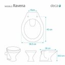 Ver imagem 2 de Assento Sanitário Ravena Caramelo para vaso Deca