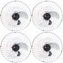 Ver imagem 1 de Kit 4 Ventiladores Parede 60cm 200W Industrial Turbo Turbão 3 Pás Bivolt 110V 220V Preto Vitalex